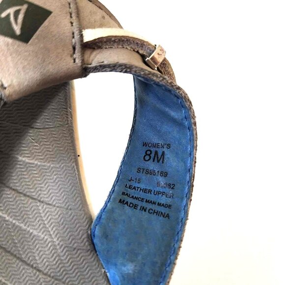 Sperry Top-Sider gray & silver Seabrook Wave flip flops - Picture 7 of 12